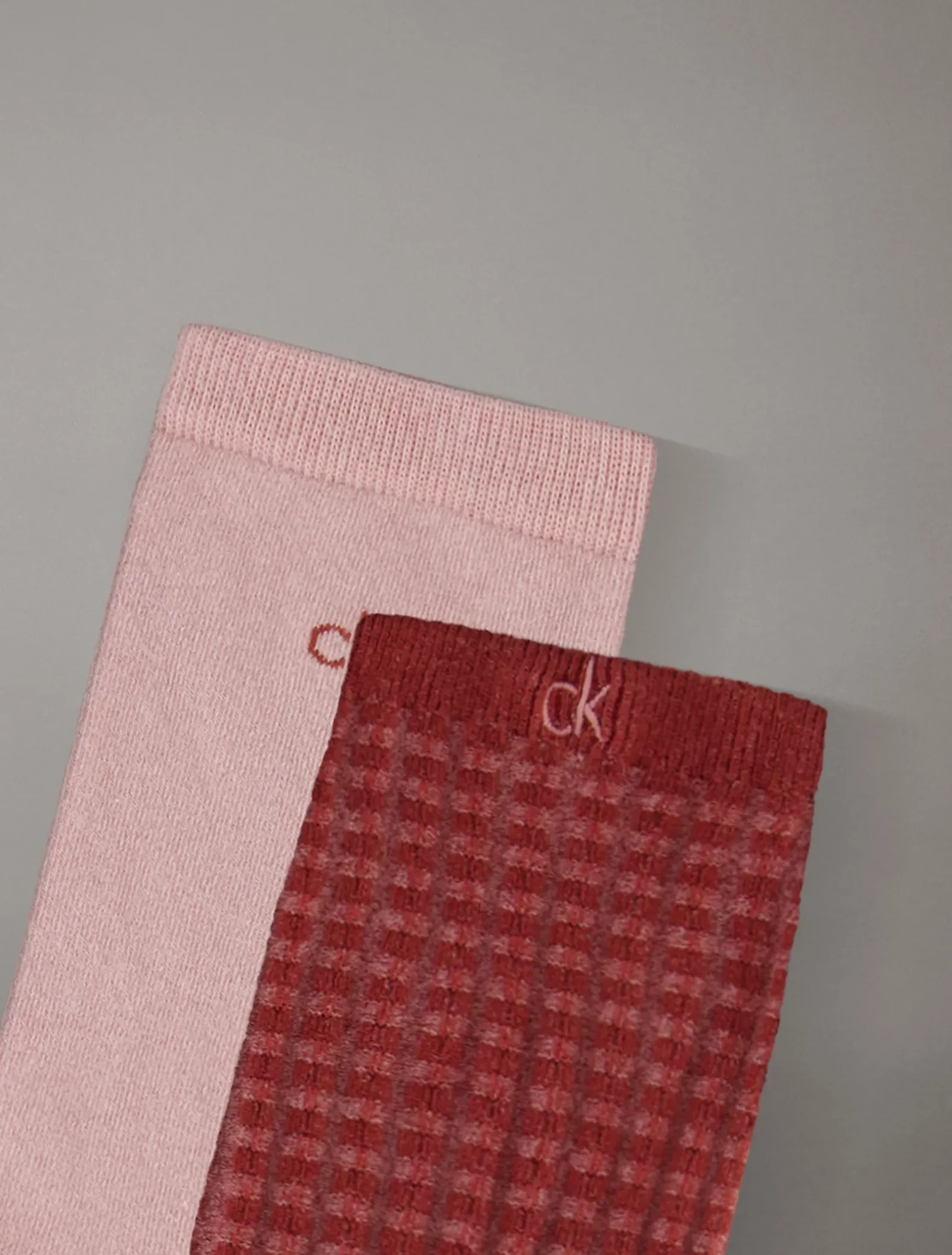 2-pack getextureerde crewsokken met logo