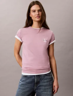 2-pack katoenen monogram T-shirts