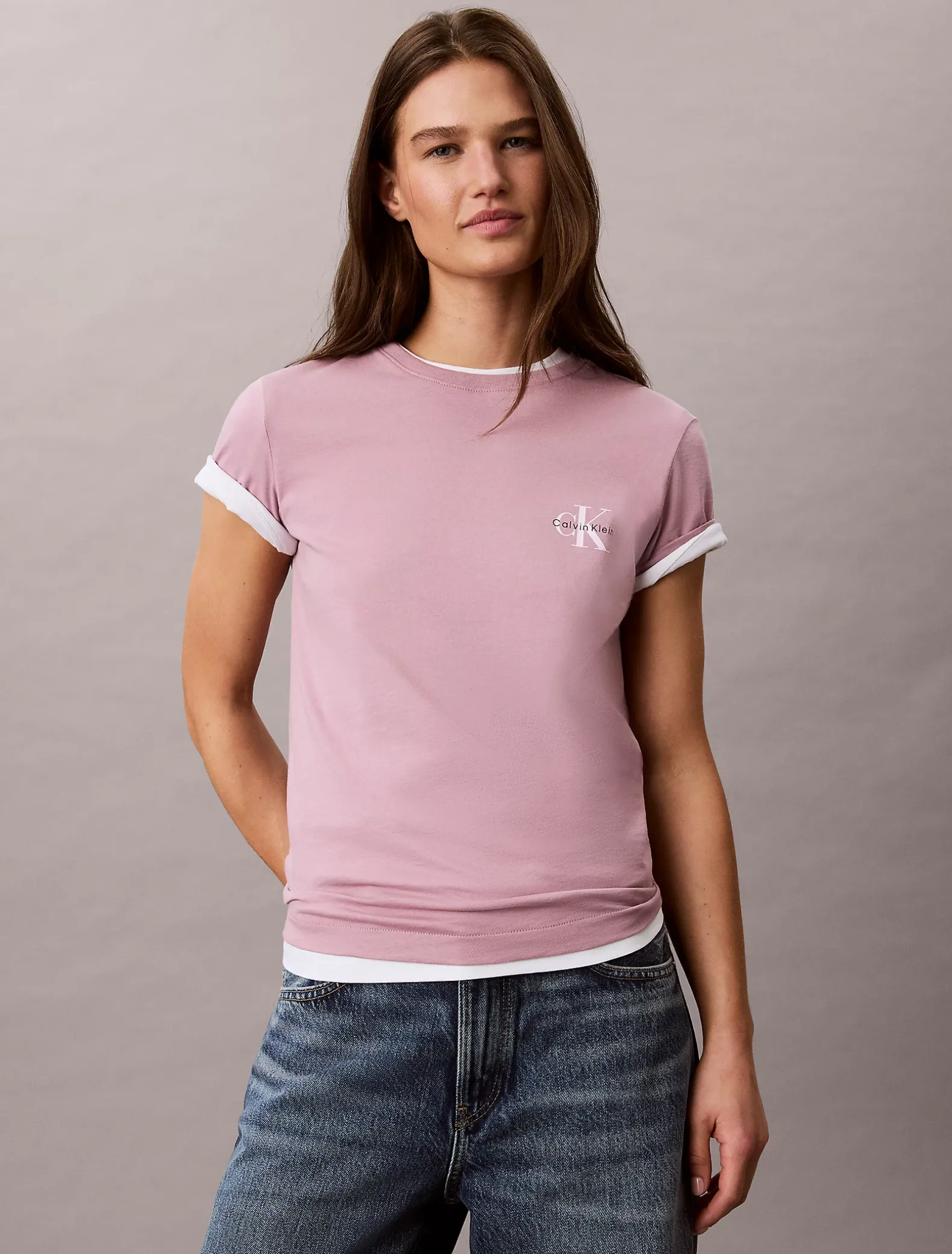 2-pack katoenen monogram T-shirts