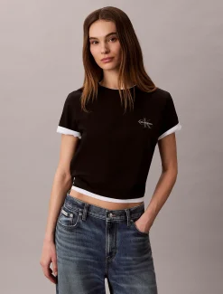 2-pack katoenen monogram T-shirts
