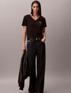 2-pack katoenen T-shirts met V-hals