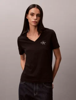 2-pack katoenen T-shirts met V-hals