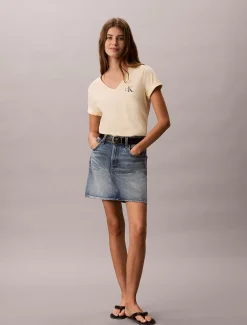 2-pack katoenen T-shirts met V-hals