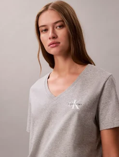 2-pack katoenen T-shirts met V-hals