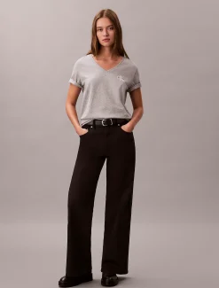 2-pack katoenen T-shirts met V-hals