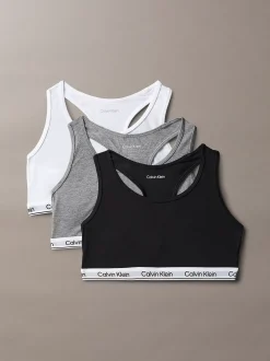 3-pack meisjesbralettes - Icon Cotton Stretch