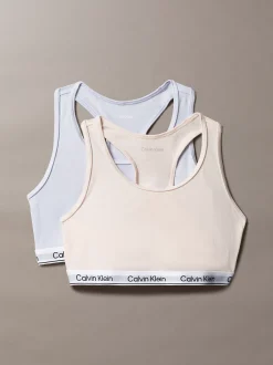 2-pack meisjesbralettes - Icon Cotton Stretch