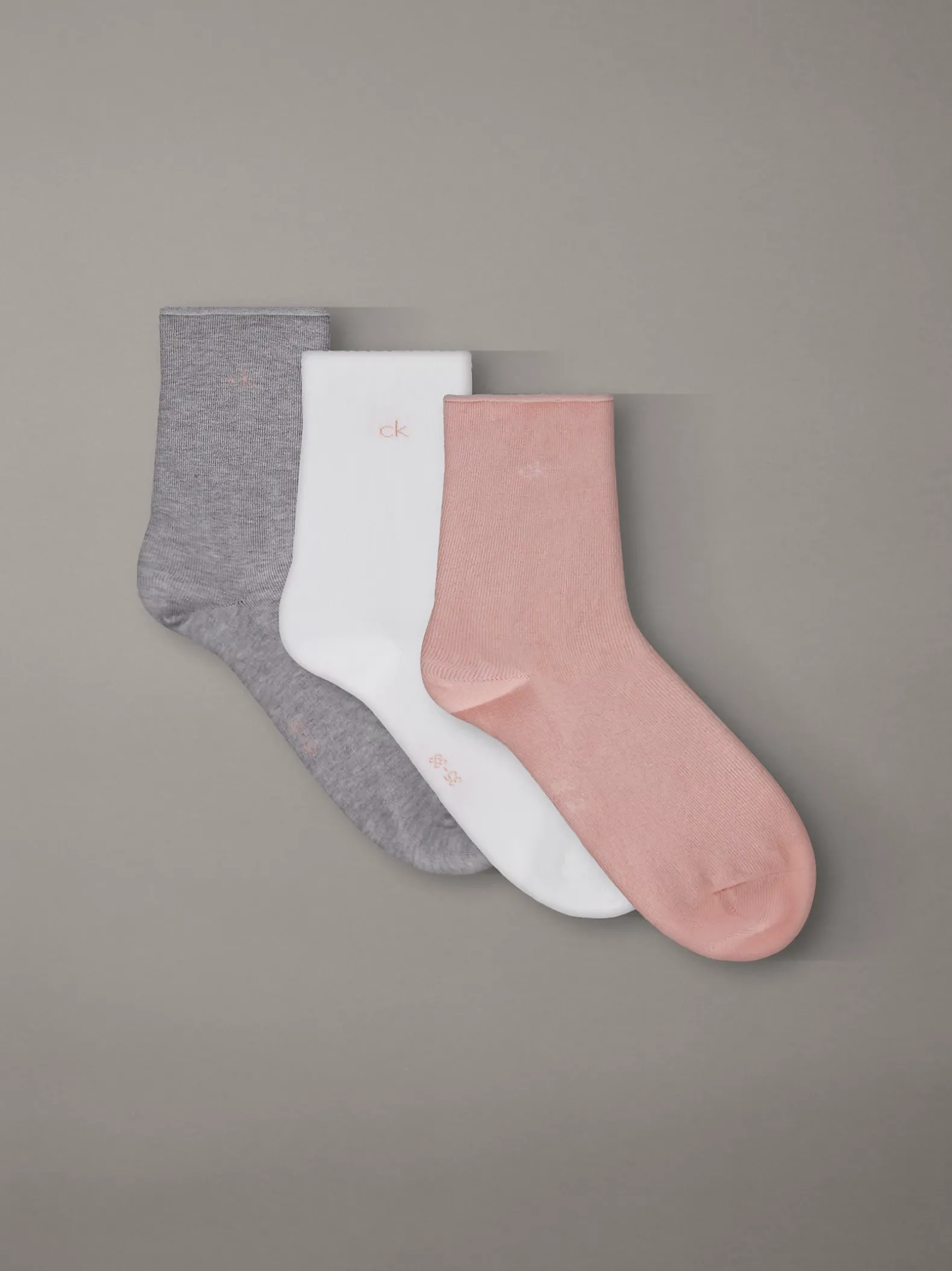 3-pack rolltop crewsokken van zacht katoen