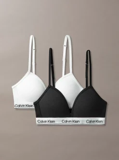 2-pack triangel bh's voor meisjes - Icon Cotton Stretch