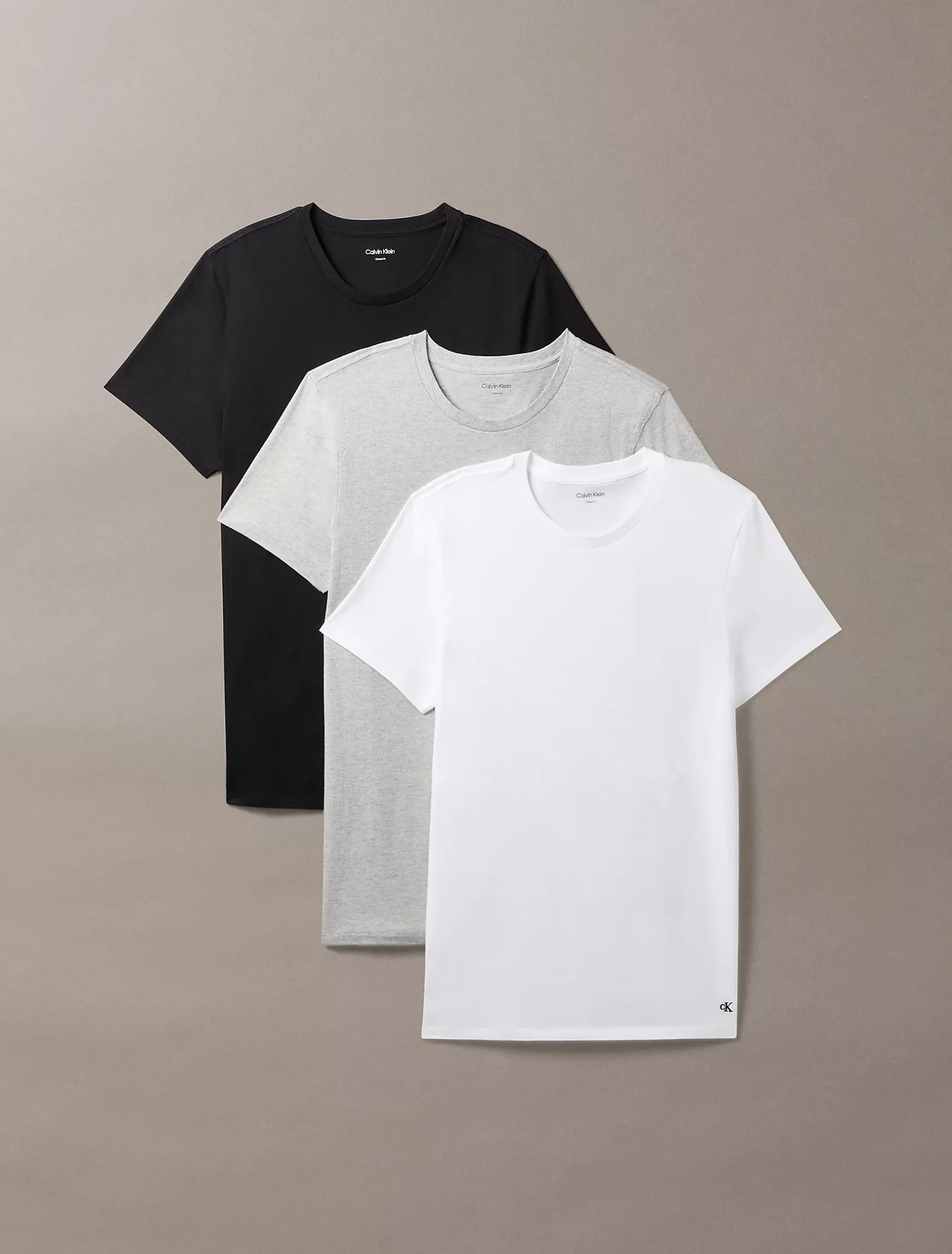 3-pack T-shirts met ronde hals - 100% Cotton