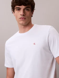 2-pack T-shirt van katoen met embleem