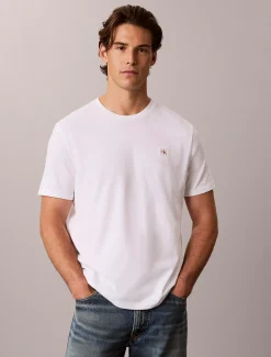 2-pack T-shirt van katoen met embleem