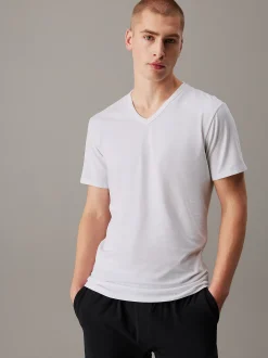 3-pack V-hals T-shirts - Icon Cotton Microfibre Stretch