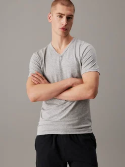 3-pack V-hals T-shirts - Icon Cotton Microfibre Stretch