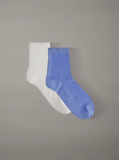 2-pack vochtafvoerende enkelsokken van mesh