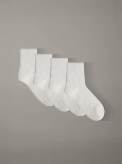 4-pack vochtafvoerende enkelsokken van mesh
