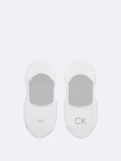 2-pack zachte footies met logo van glanzend katoen