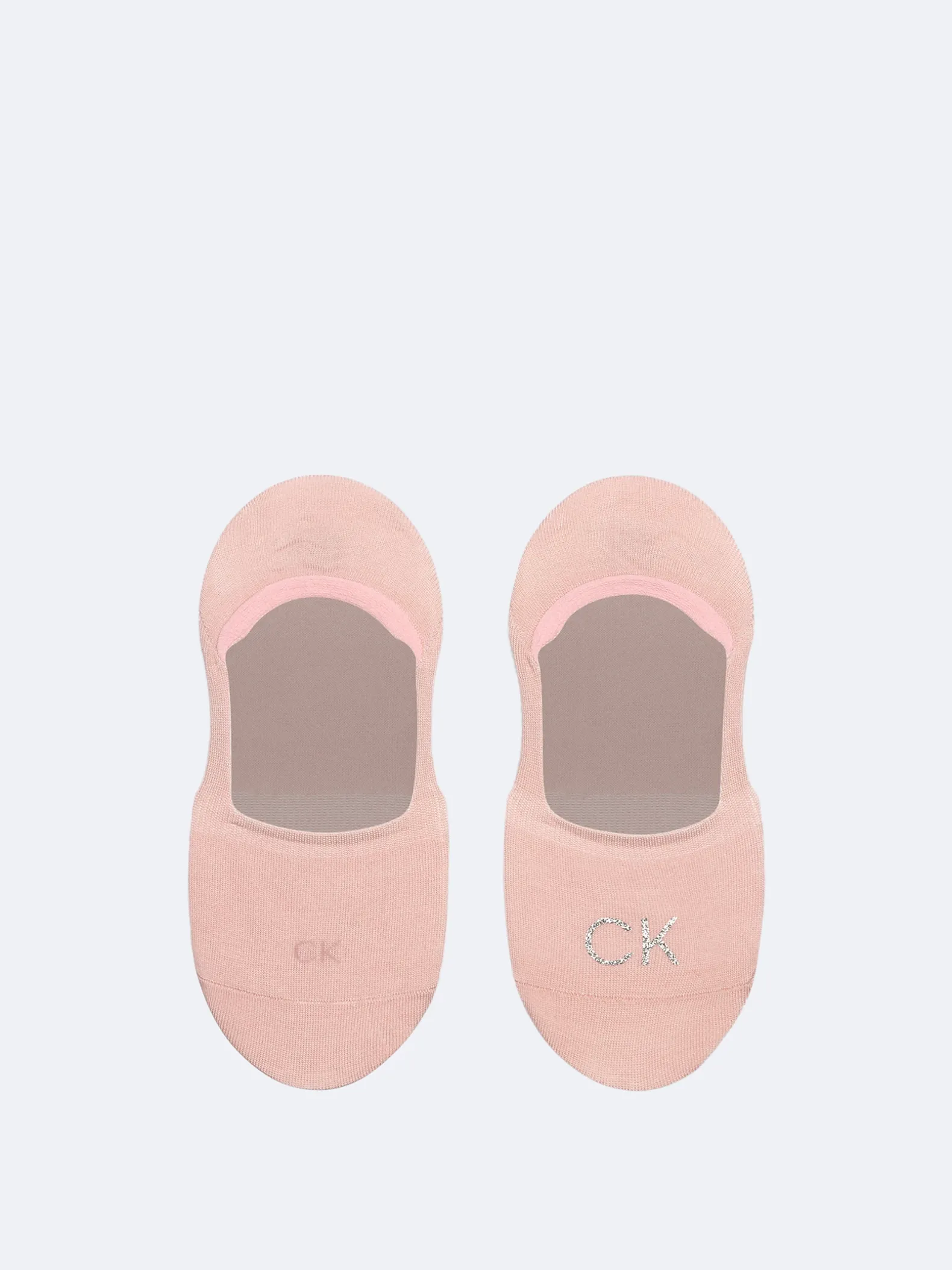 2-pack zachte footies met logo van glanzend katoen