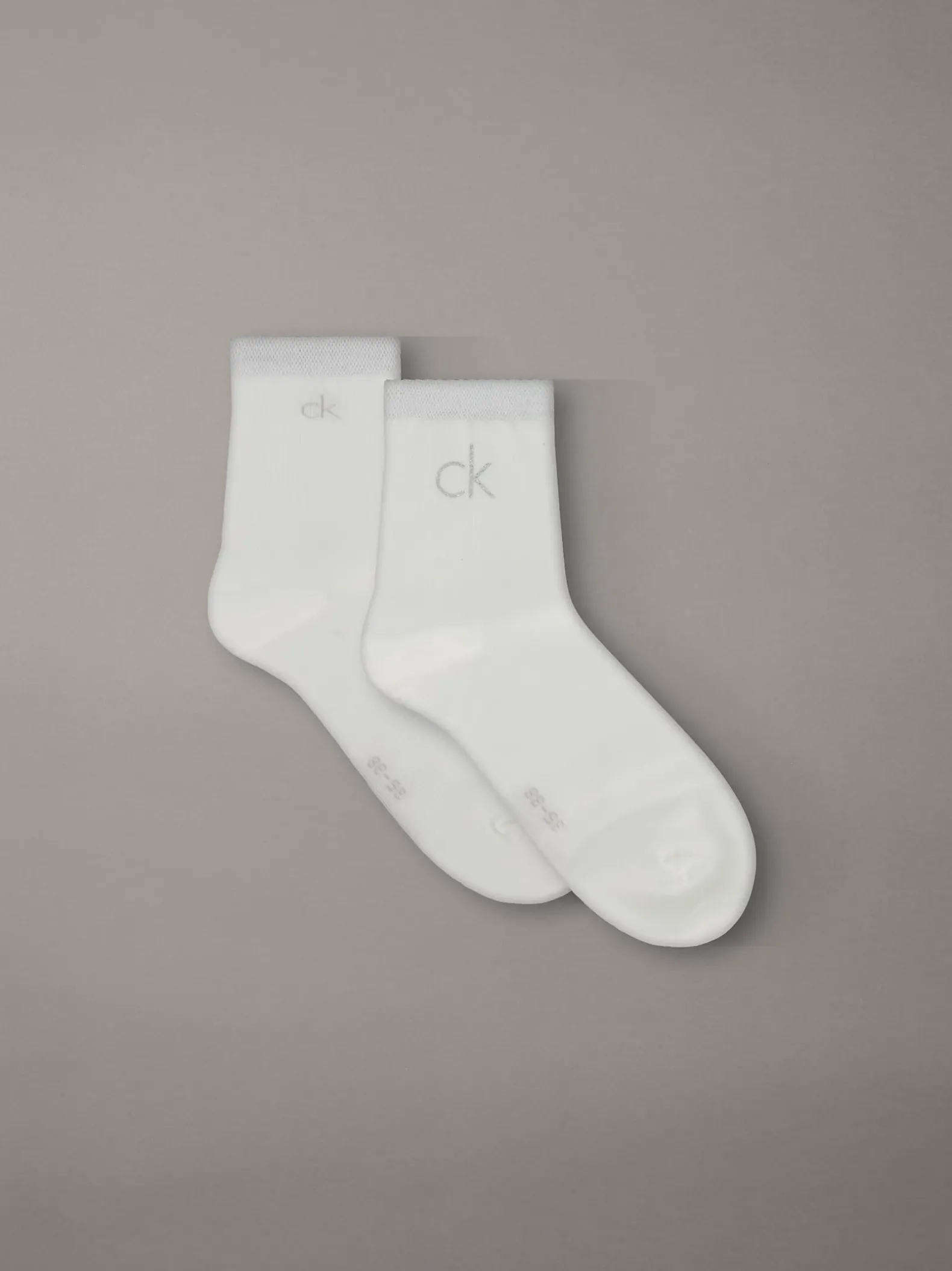 2-pack zachte katoenen metallic enkelsokken