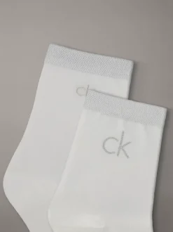 2-pack zachte katoenen metallic enkelsokken