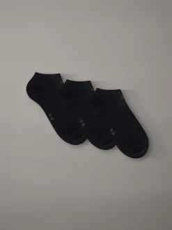 3-pack zachte katoenstretch enkelsokken