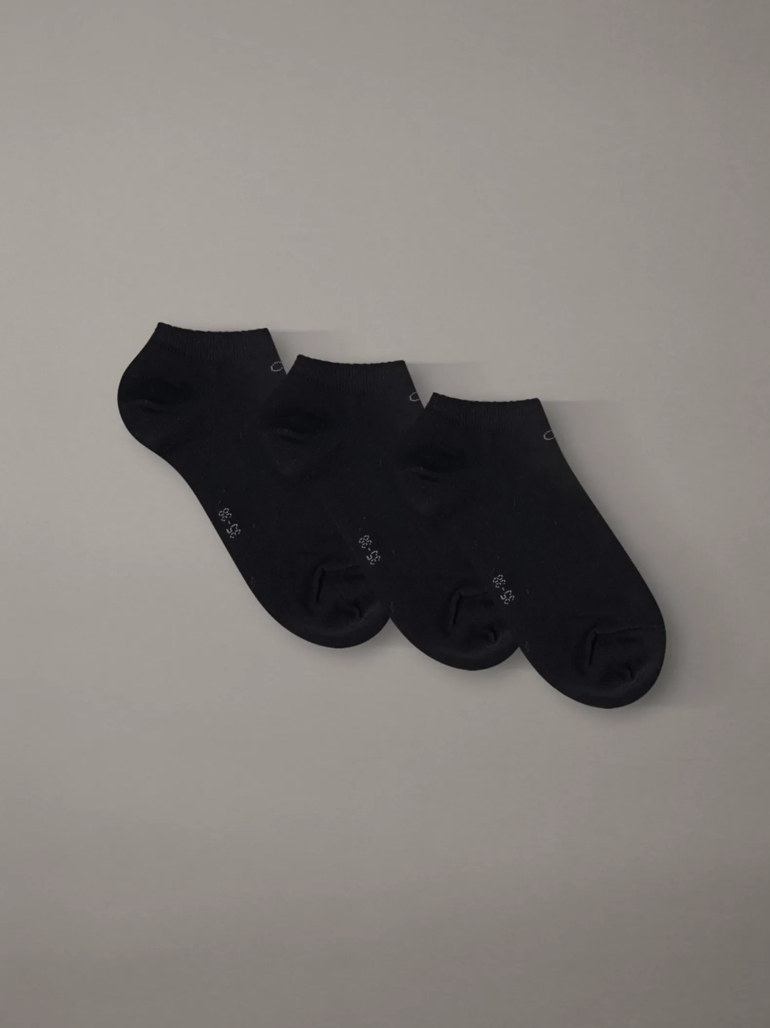 3-pack zachte katoenstretch enkelsokken