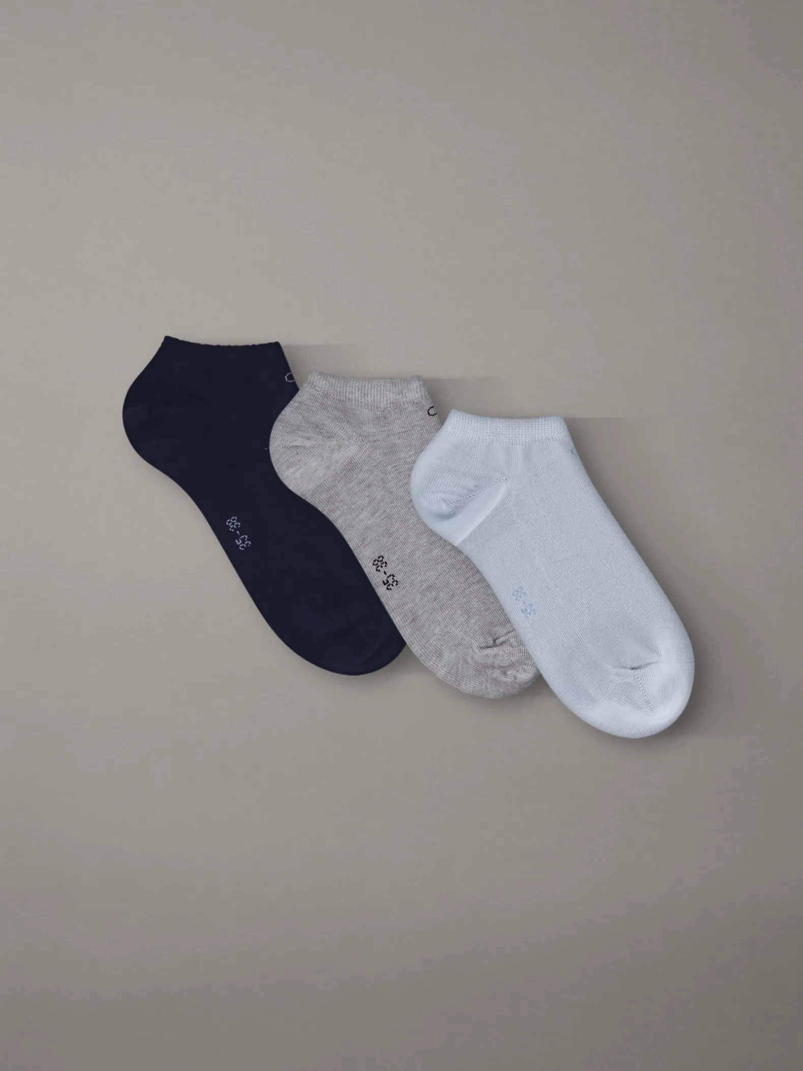 3-pack zachte katoenstretch enkelsokken