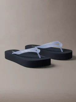 Parelmoeren plateauslippers