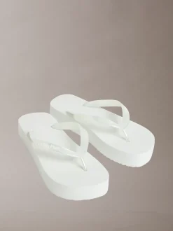 Parelmoeren plateauslippers