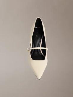 Peggy - Leren Mary Jane stilettopumps