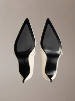 Peggy - Leren Mary Jane stilettopumps