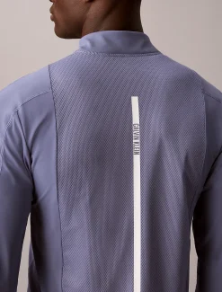 Performance T-shirt met lange mouwen en 1/4 rits