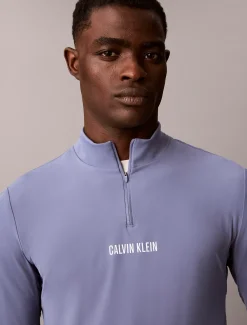 Performance T-shirt met lange mouwen en 1/4 rits