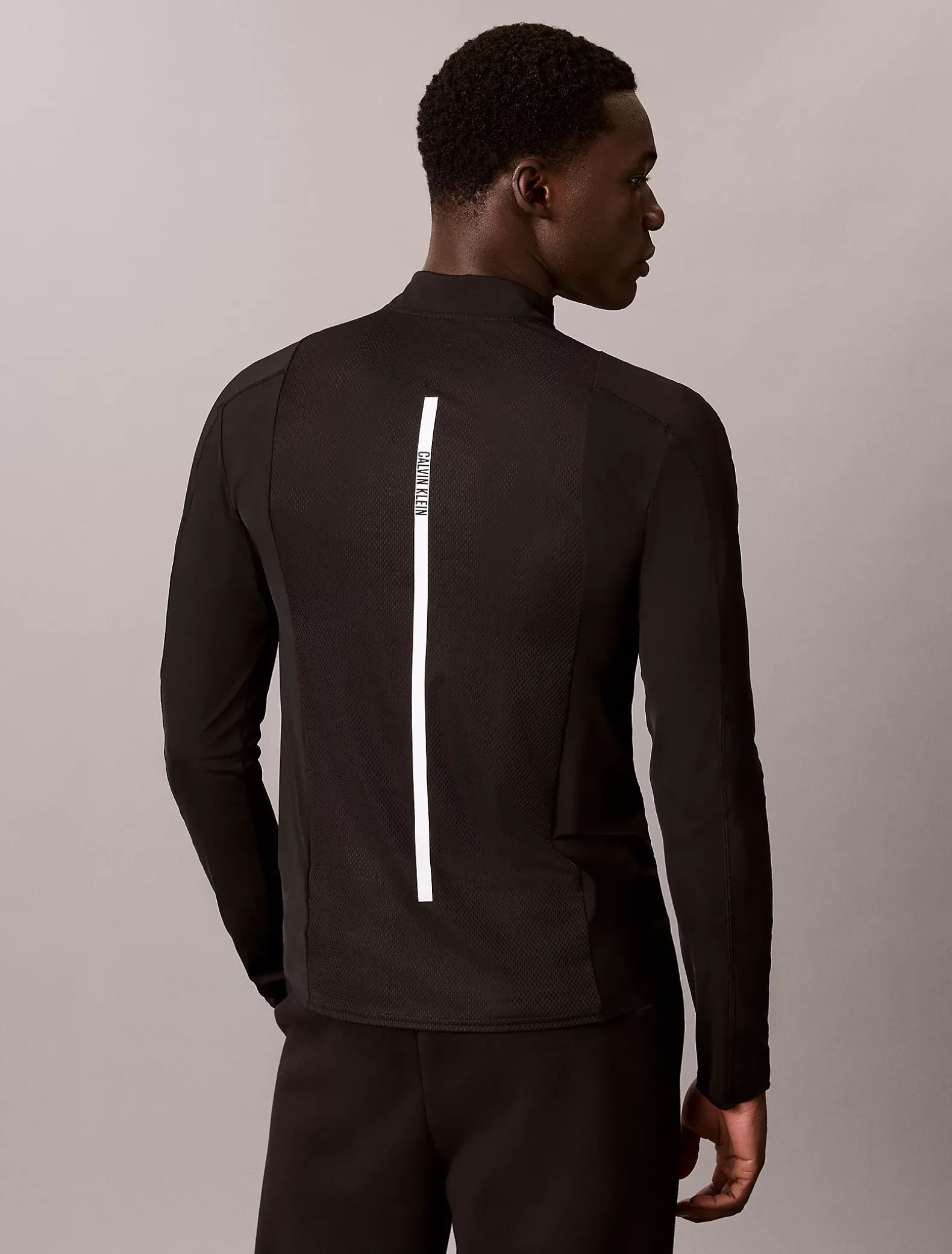 Performance T-shirt met lange mouwen en 1/4 rits