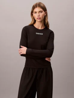 Performance T-shirt van mesh met lange mouwen