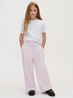 Pintuck joggingbroek met wijde pijp voor kinderen