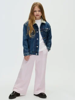 Pintuck joggingbroek met wijde pijp voor kinderen