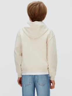 Piqué hoodie