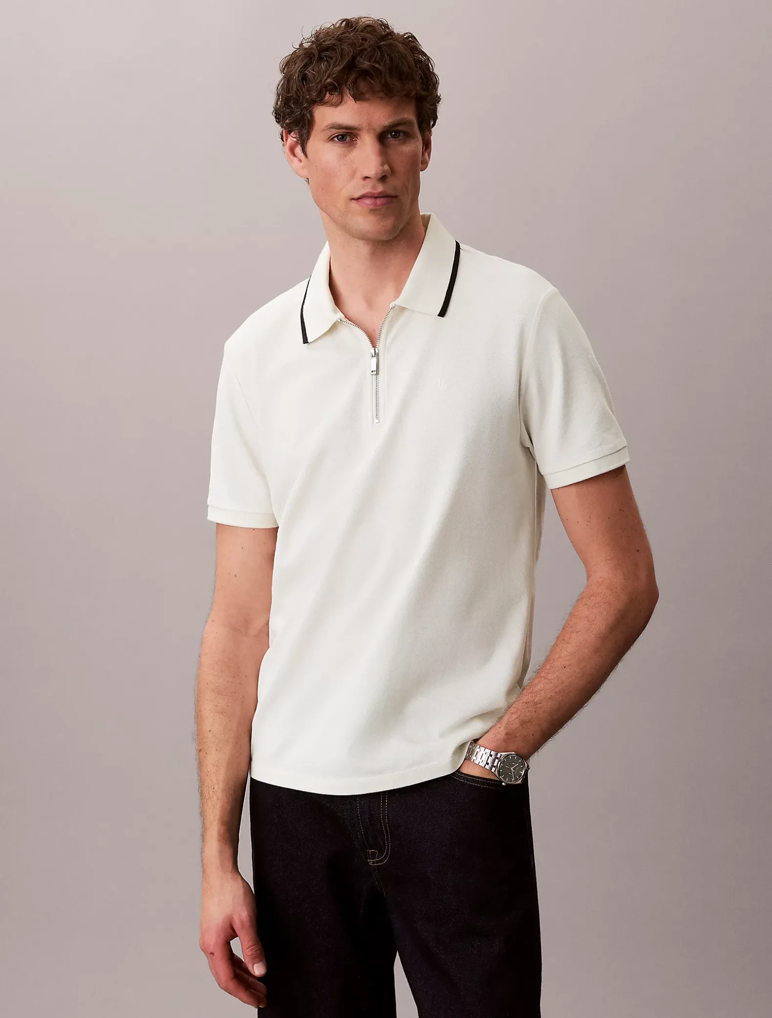 Piquékatoenen poloshirt