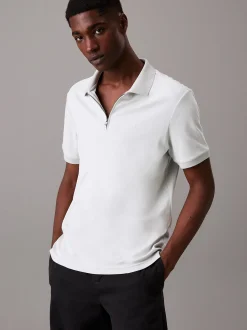 Polo met paspelrits