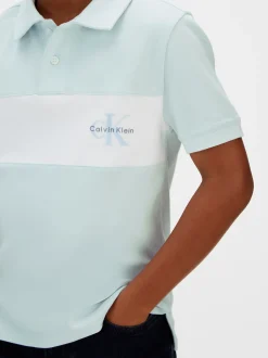 Poloshirt met colourblock