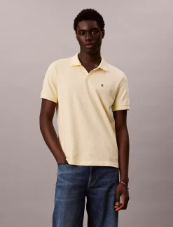 Poloshirt met open kraag van piquékatoen