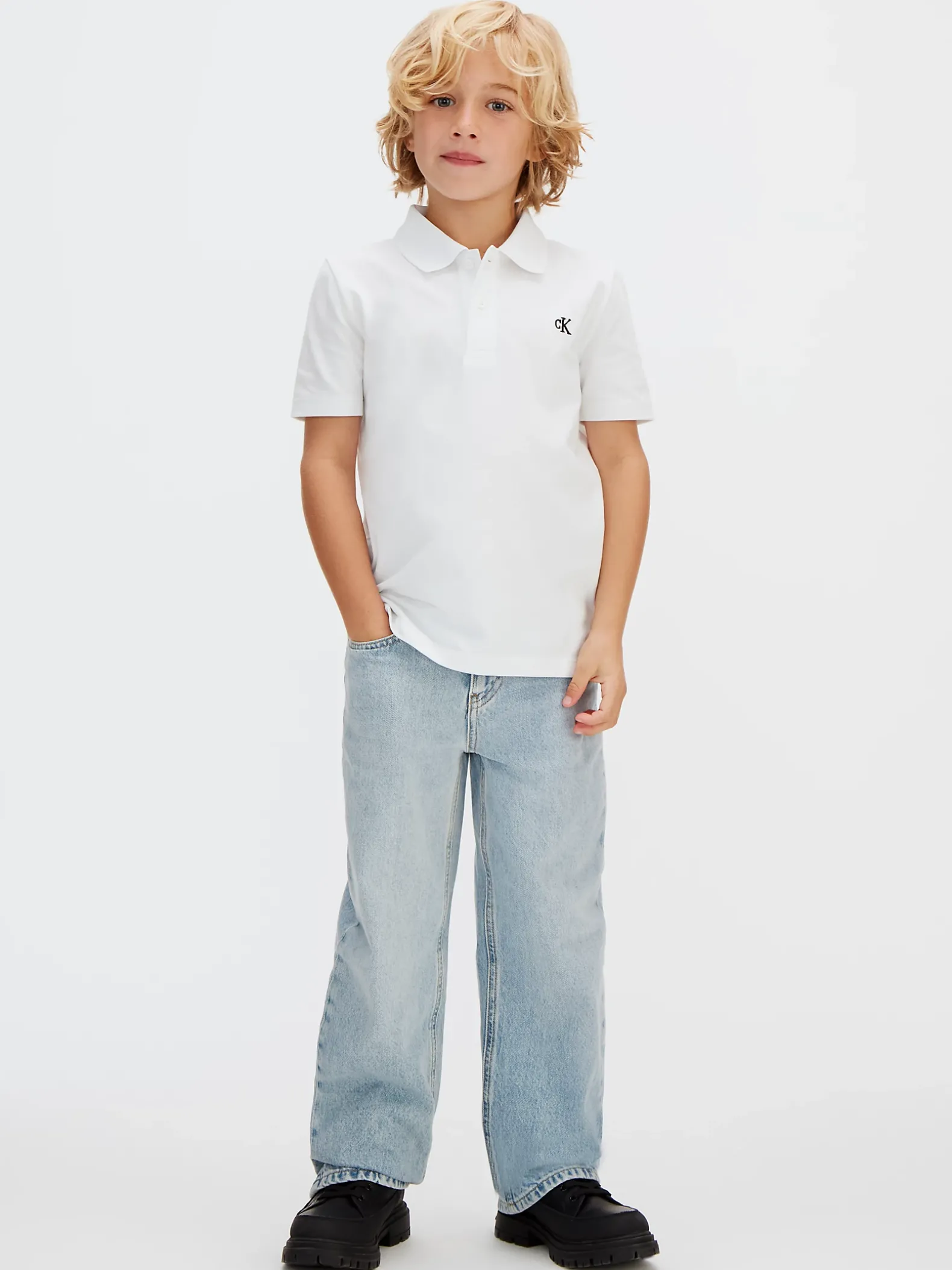 Poloshirt van stretchkatoen