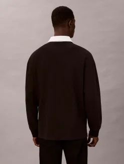 Polo sweatshirt met grafisch logo