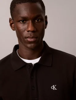 Polo sweatshirt van badstofkatoen