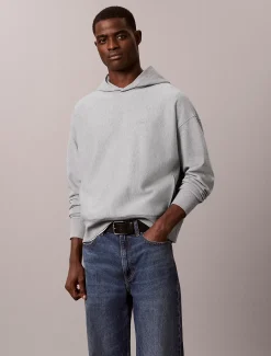Premium badstoffen hoodie met logo achterop