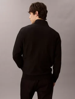 Premium badstoffen sweatshirt met kwart rits