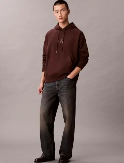 Premium fleece hoodie met monologo