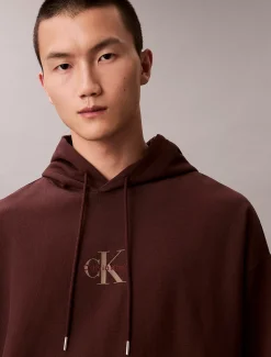 Premium fleece hoodie met monologo