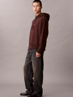 Premium fleece hoodie met monologo
